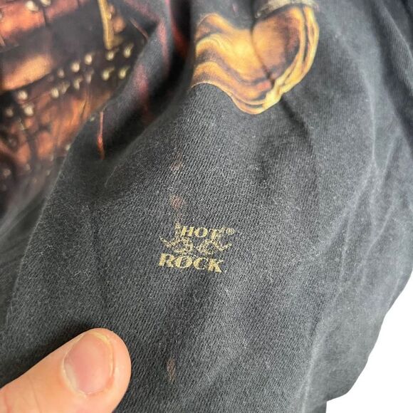 Vintage Y2K Rock Yeah Viking All Over Print T-shirt Mens L - Picture 3 of 6